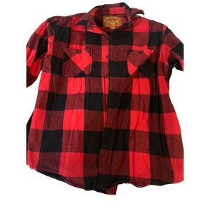 Red Flannel Button Down